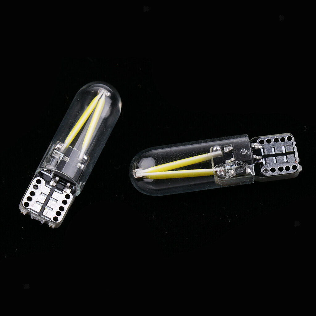 4 Pack White T10 COB LED Super Bright Car Light Bulb 12V-24V Backup