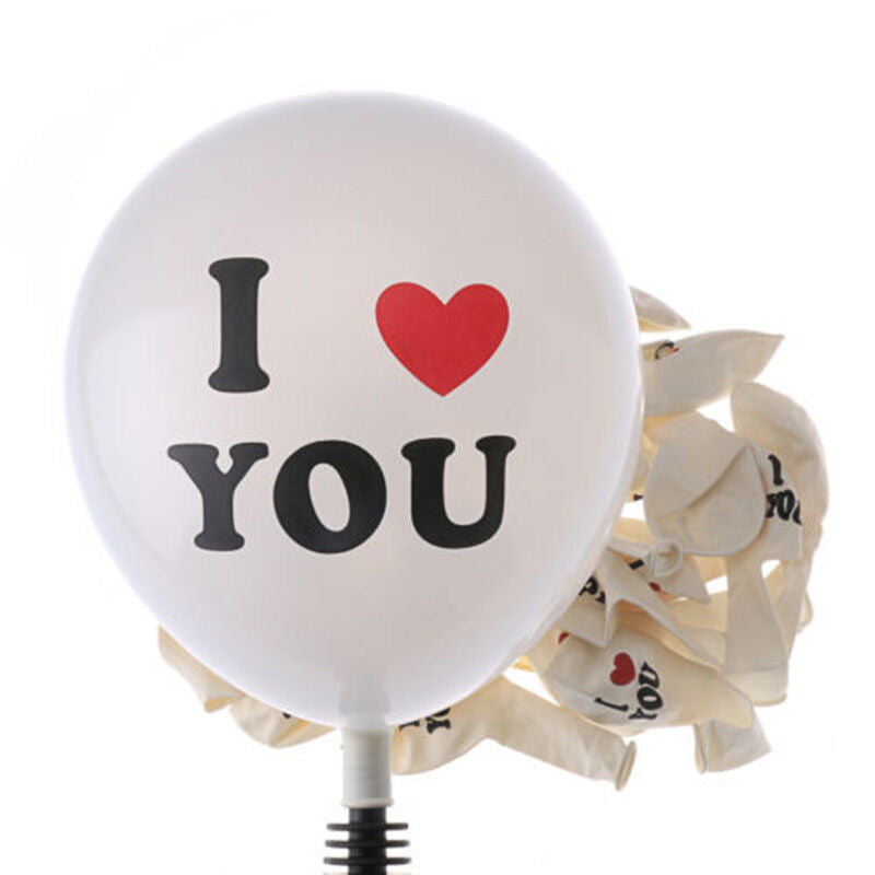 10X Romantic Home Party Decor I Love You White Latex Balloon Wedding Decor.l8