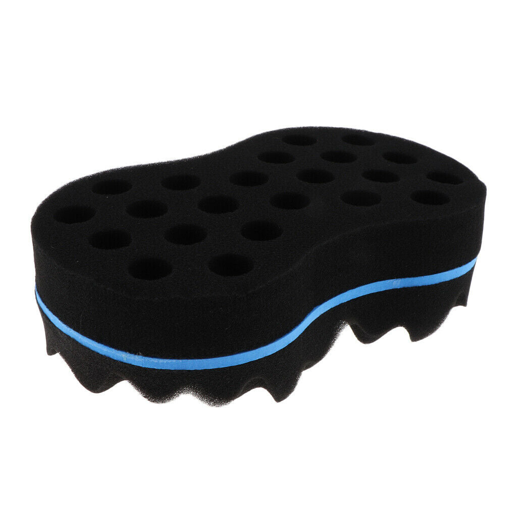Curl Barber Twist Sponge Large Holes Hair Brush Double Sided Sponge Locking