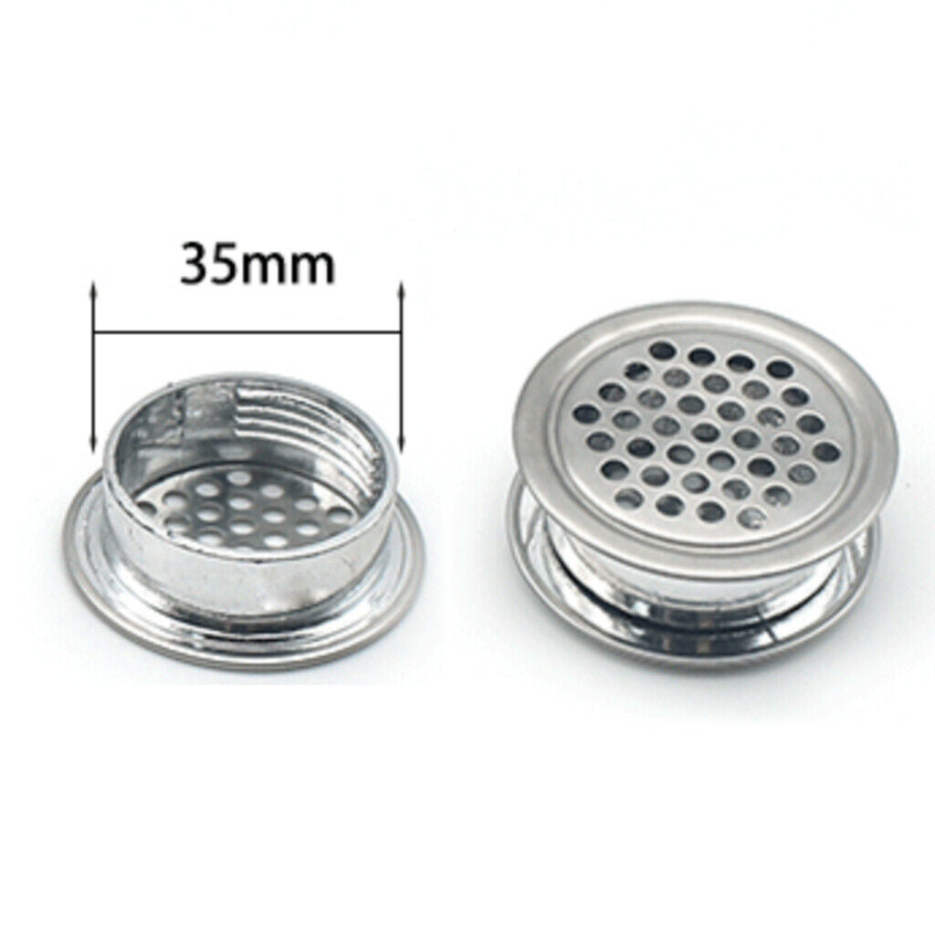 Durable Stainless Steel 35mm Bottom Dia Holes Air Vent Louver Grille Cover