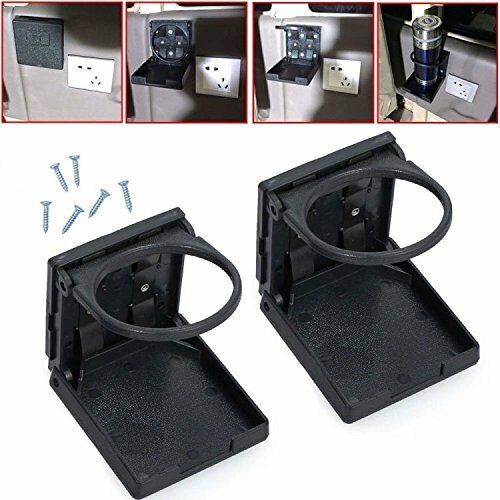 2x Car or Household Folding Beverage Bottles Cup Holders For Car Truck VAN Boat