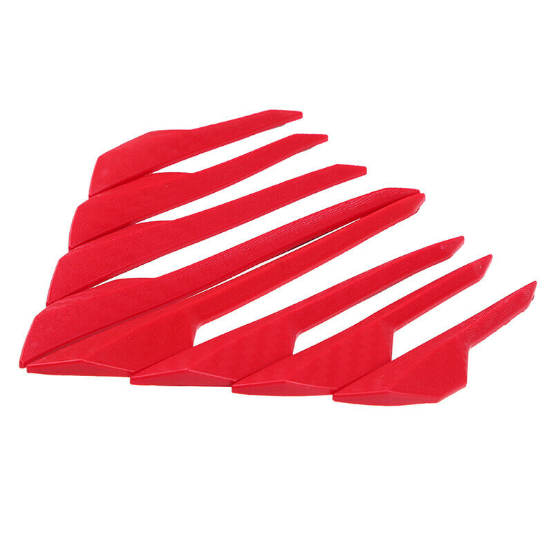 Red Car Door Edge Guard Strip Rubber Anti-Scratch Protector Strips 8pcs/set