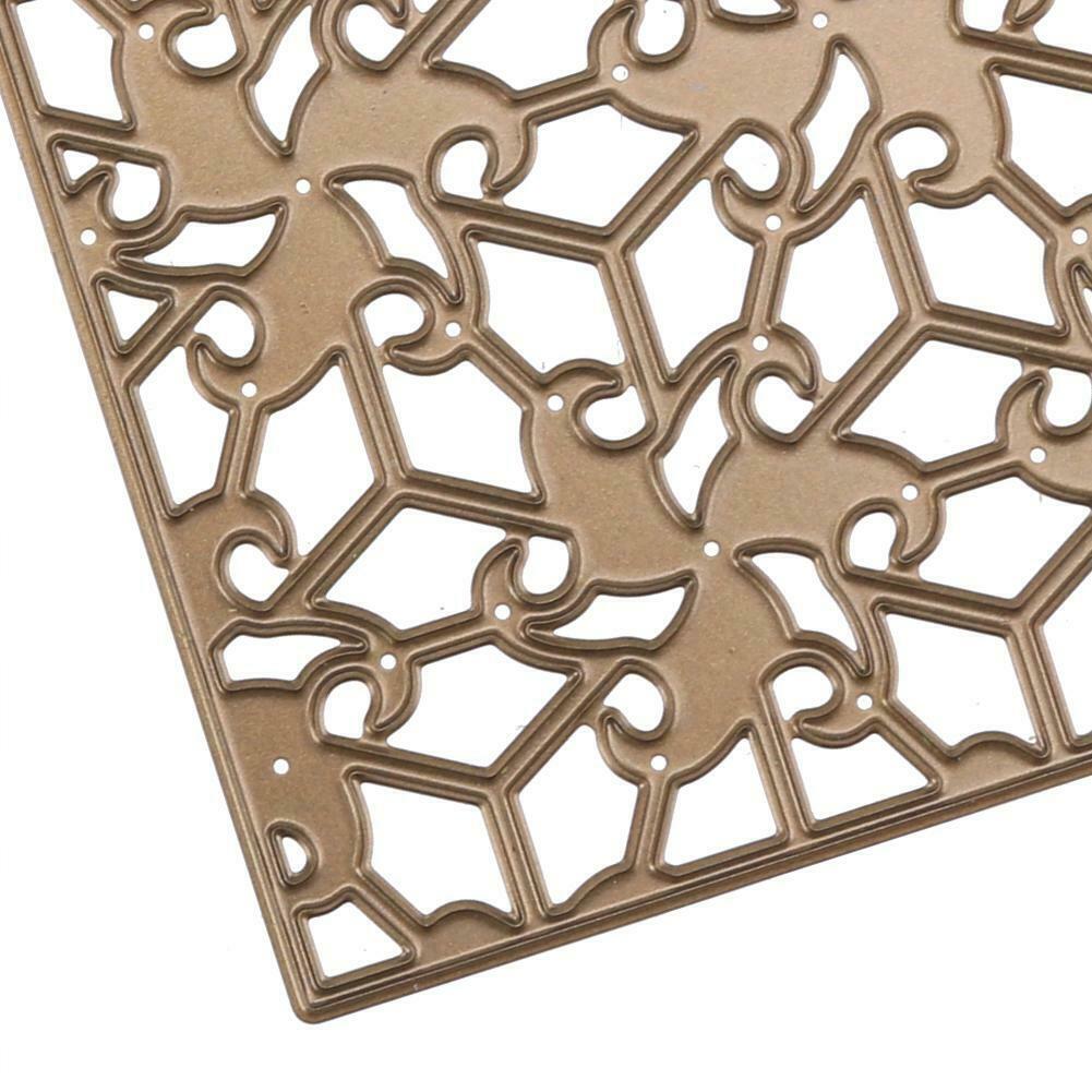 Hexagonal Flower Embossing Cutting Die Stencils DIY Scrapbooking Craft Tool @