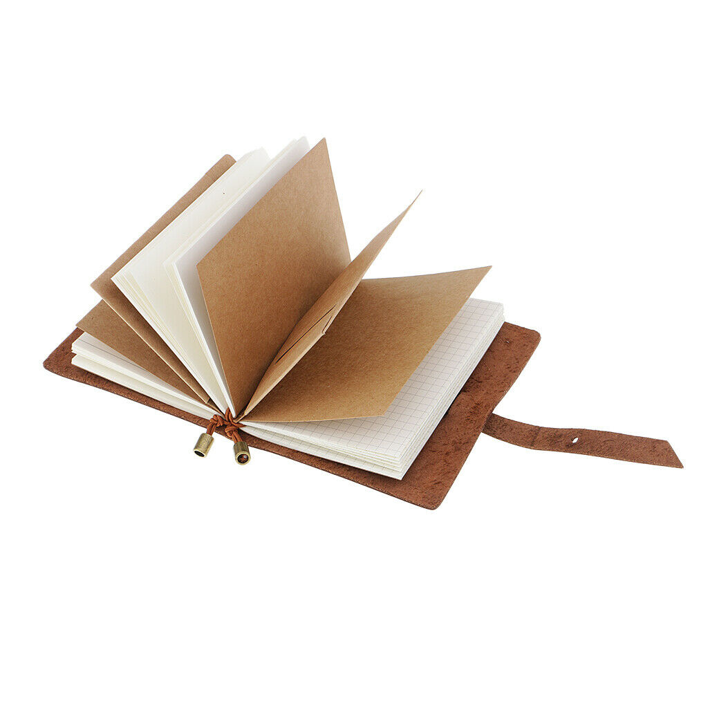 Leather Notebook Pad, Travel Journal, Diary, 96 Pages, 135 X 100 Mm