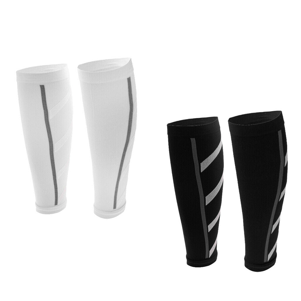 2 Pairs Unisex Basketball Leg Sock Compression Sleeves