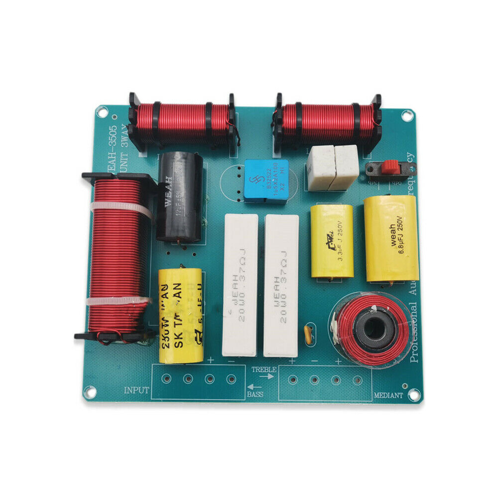 Hi-Fi Speaker Frequency Filters 300W 3-way Treble Mid-bass Speaker Crossover