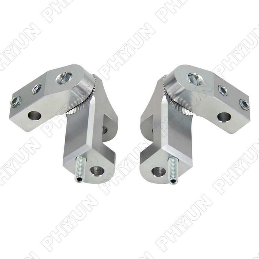 1 Pair Universal CNC Aluminum Motorcycle Foot Peg Passenger Footpeg Lowering Kit
