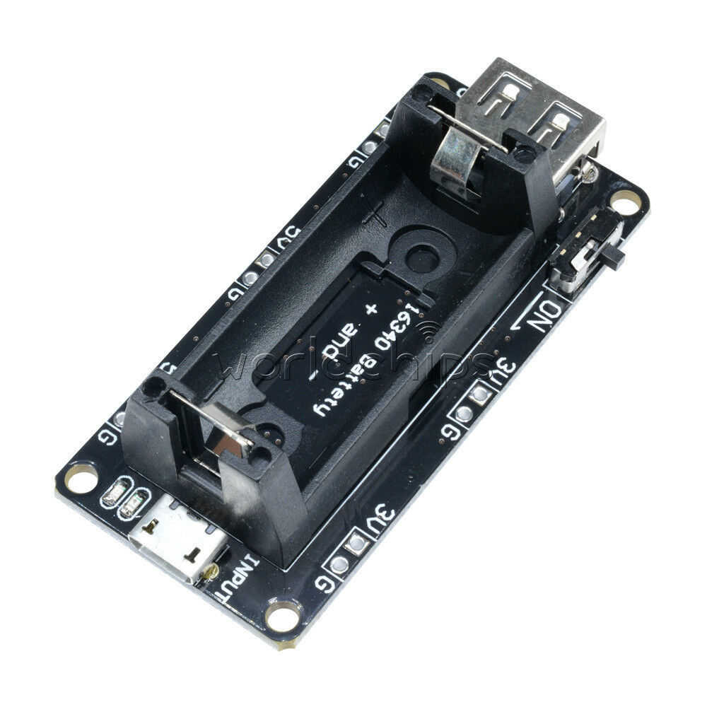 3.3/5V Micro USB 16340 lithium Battery Shield Mobile Power Charging Module