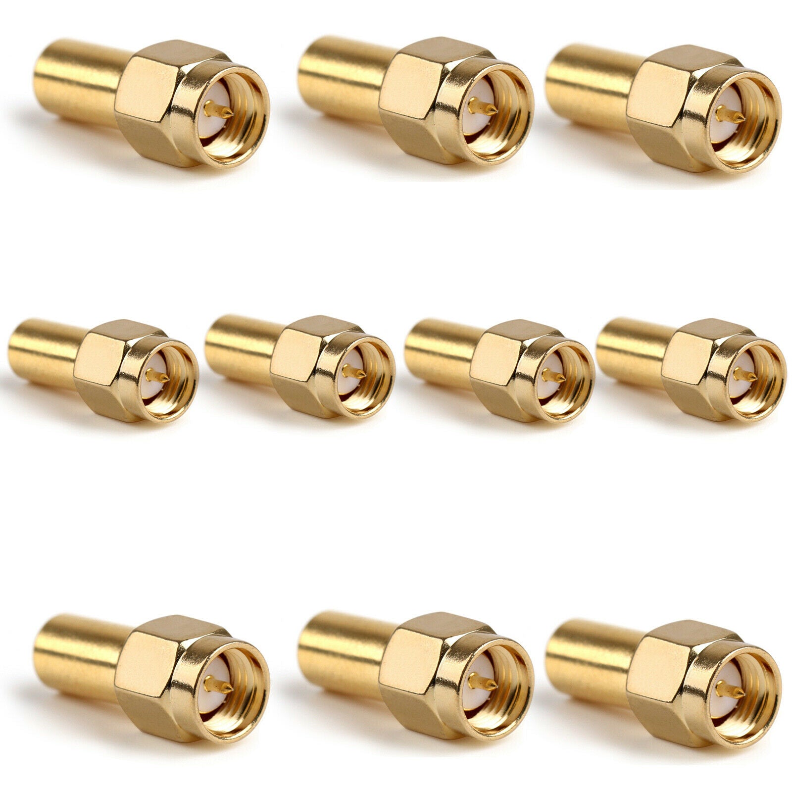10Pcs SMA Male Plug 1W RF Coaxial Termination Loads DC-3 GHz 50Ω Connector CN