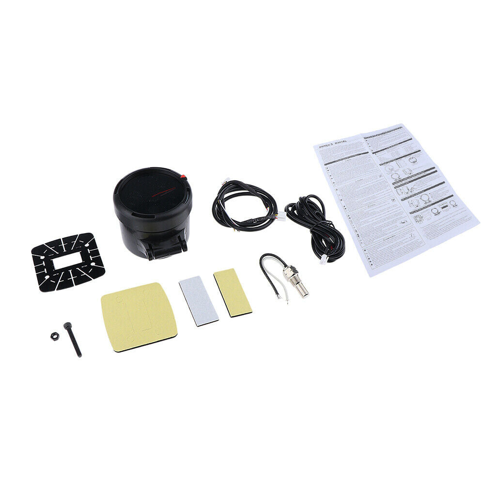 2.4'' 60mm Universal Car Auto Water Temp, LED Temperature Gauge Meter with