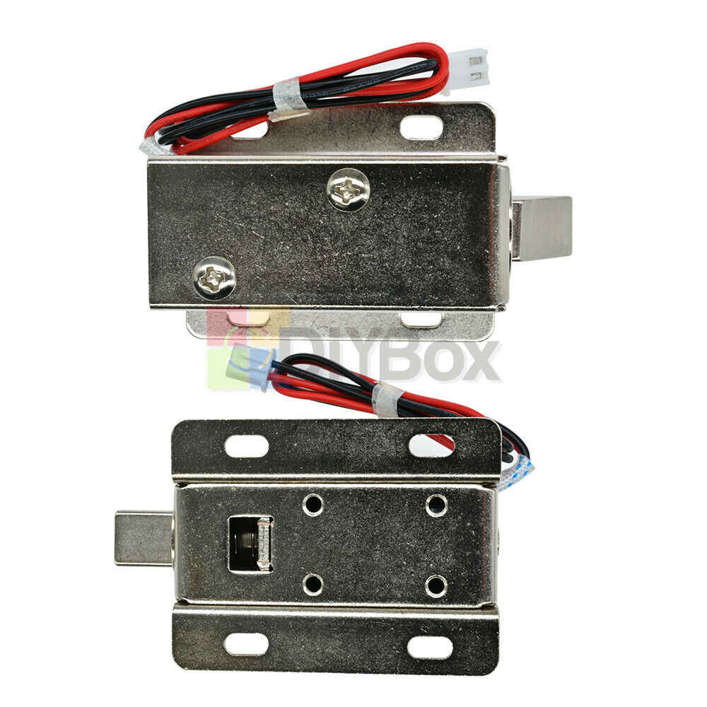 For Door Cabinet Drawer DC12V 0.6A Electric Solenoid Lock Tongue Upward Assembly