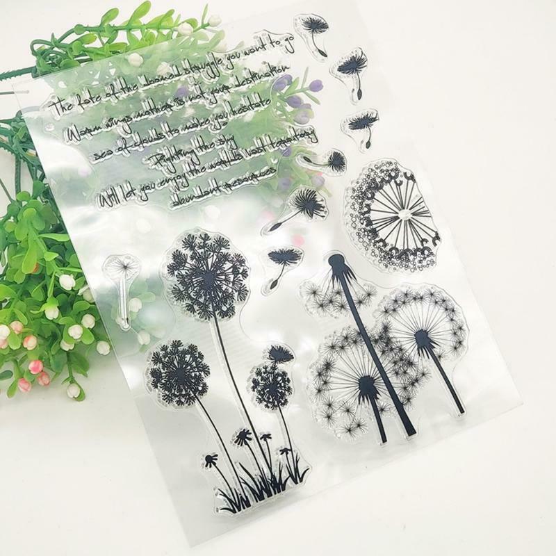 Dandelion Silicone Clear Seal Stamp DIY Scrapbooking Embossing Photo Album Decor