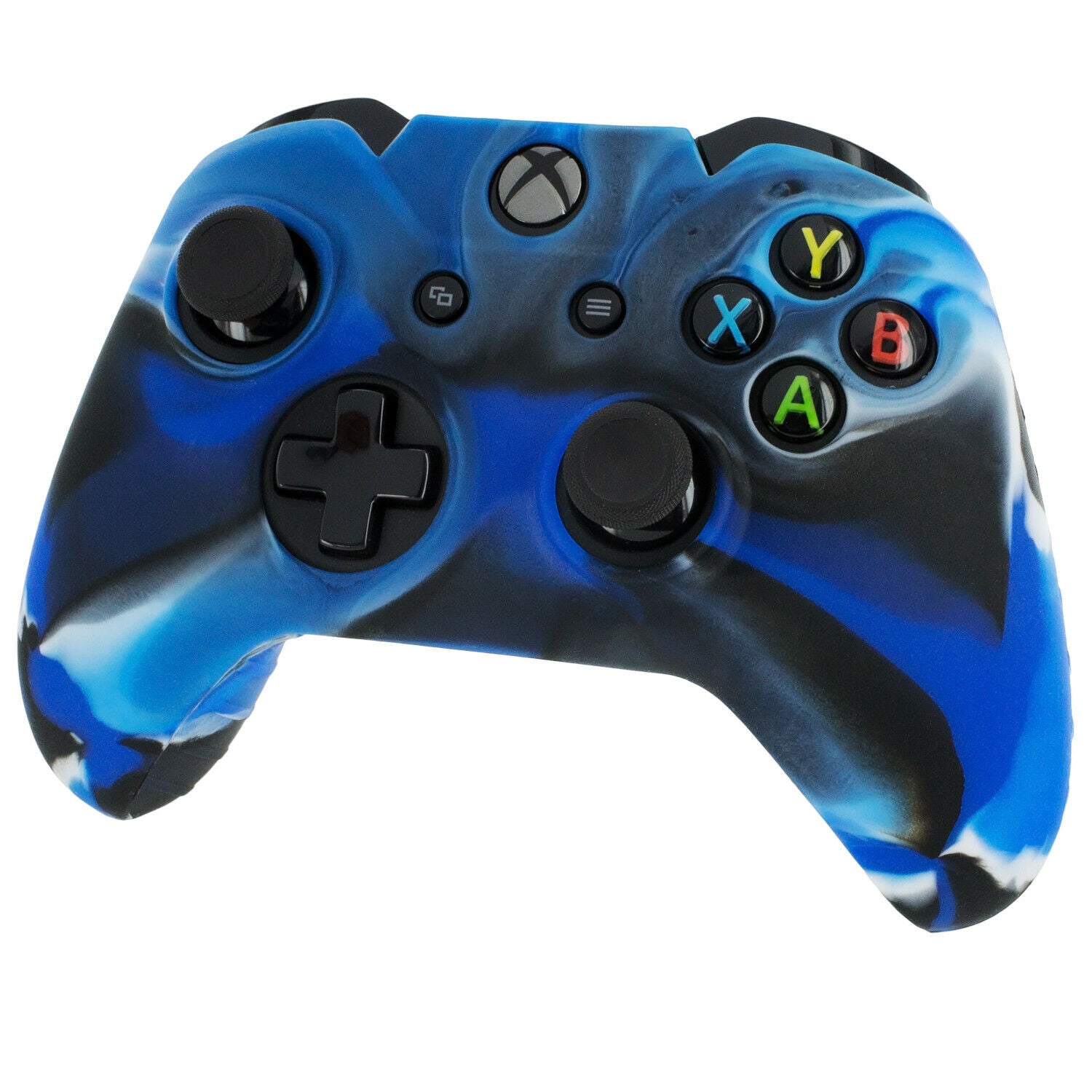 Cover Skin for Xbox One controller case with thumb grips - Camo Blue | ZedLabz