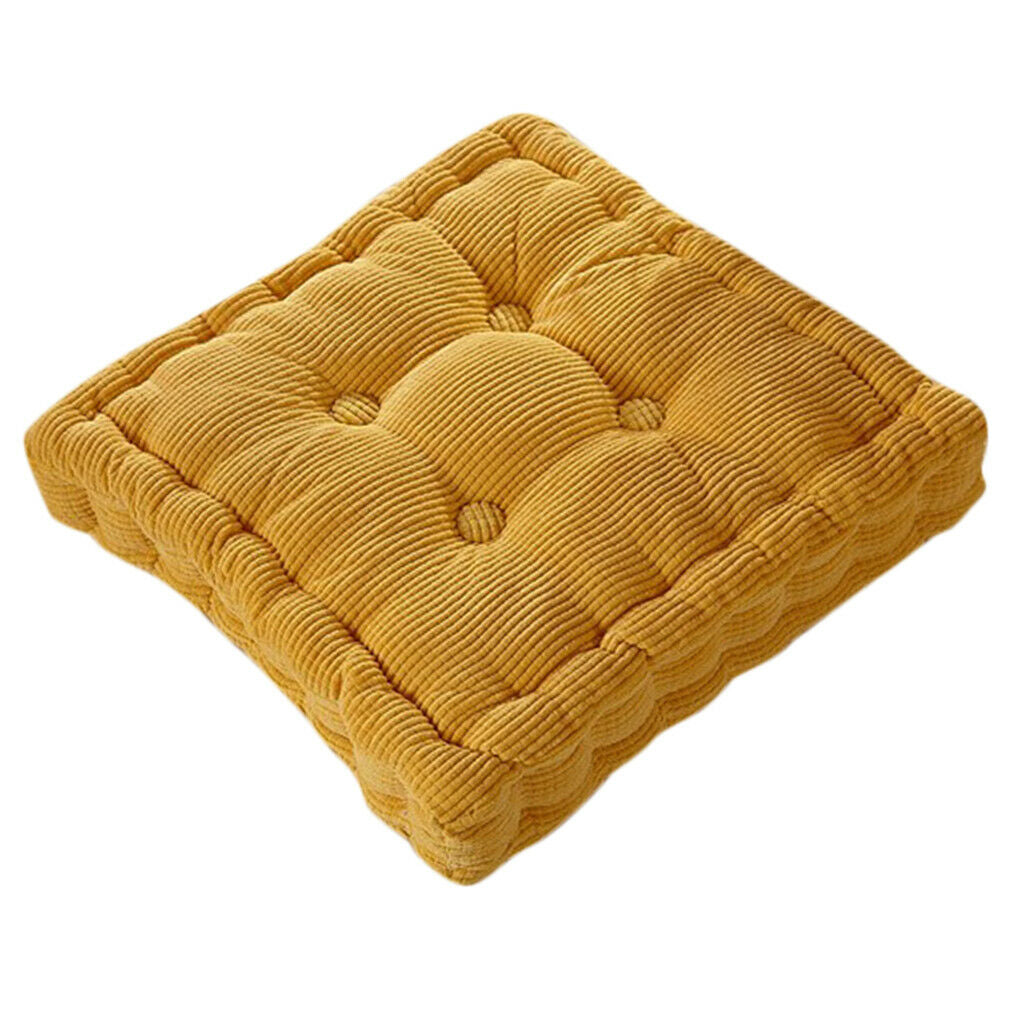 Thickened Chair Cushion Pad Removable Cover for Table Chair -Yellow Pink