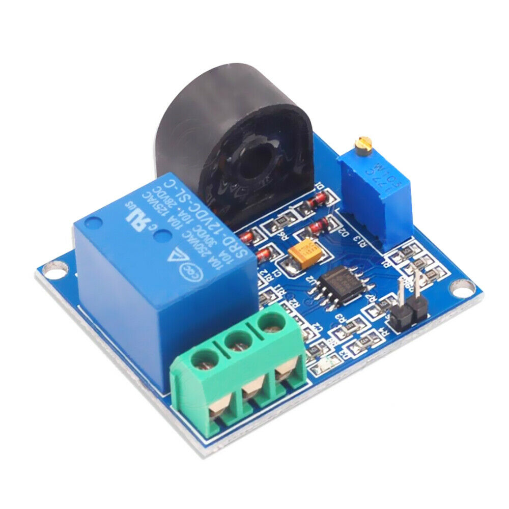DC 12V AC Current Detection Sensor Protection Relay Module 5A Over-Current