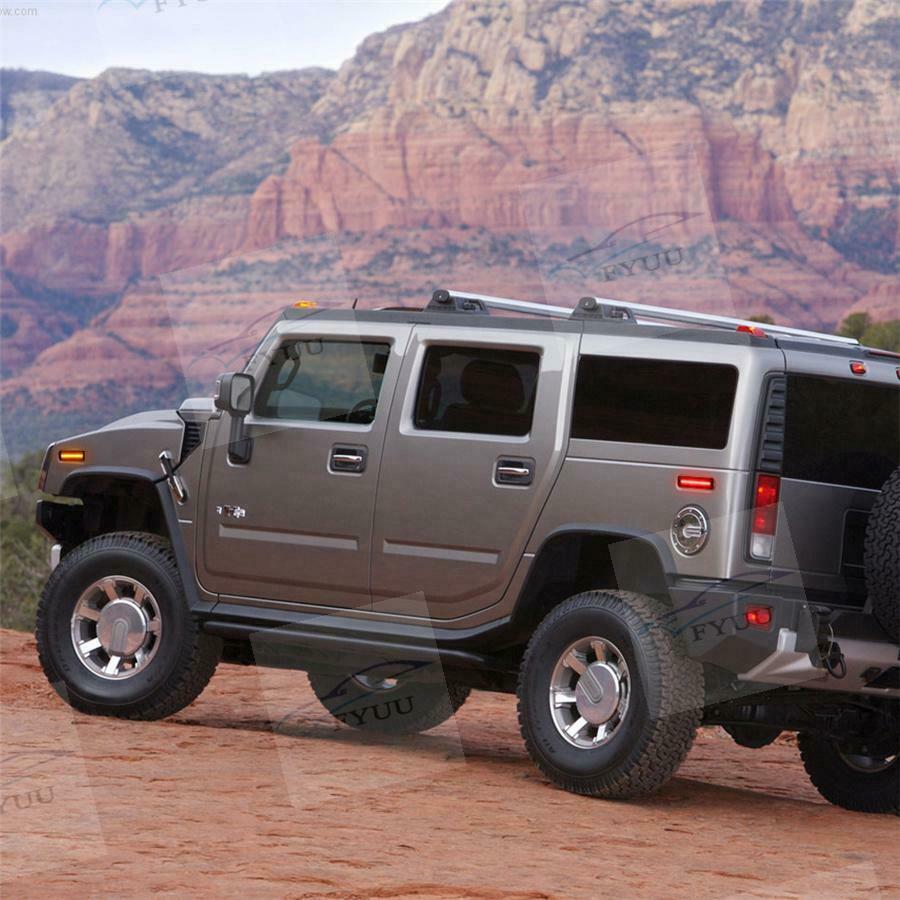 For 2003-2009 Hummer H2 Front AMBER Rear RED Fender LED Side Marker Signal Light