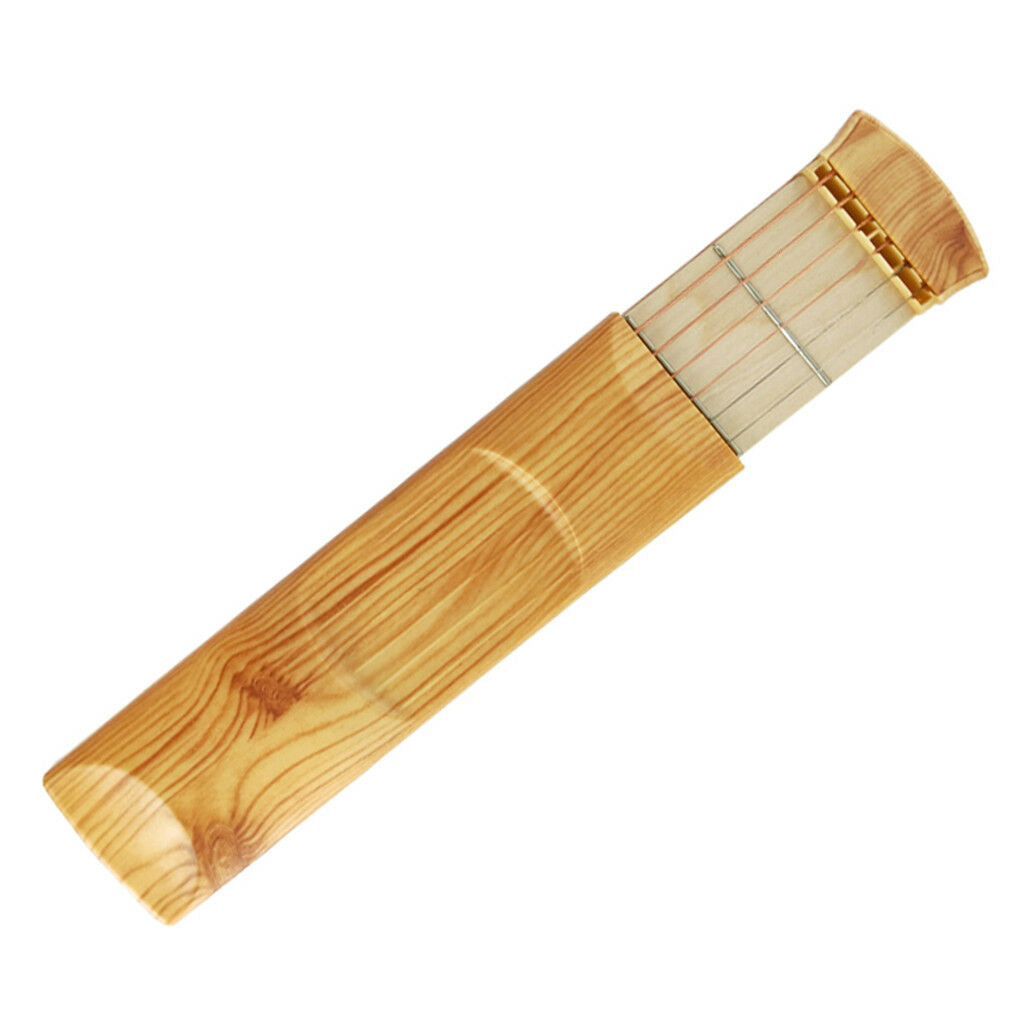 Right-Handed 6 Strings 6 Fret Wooden Mini Pocket Guitar