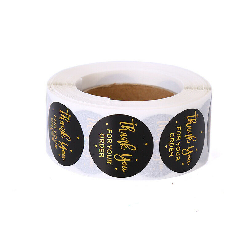 500pcs Round Thank You for Your Order Stickers Seal Labels Handmade Stick.l8