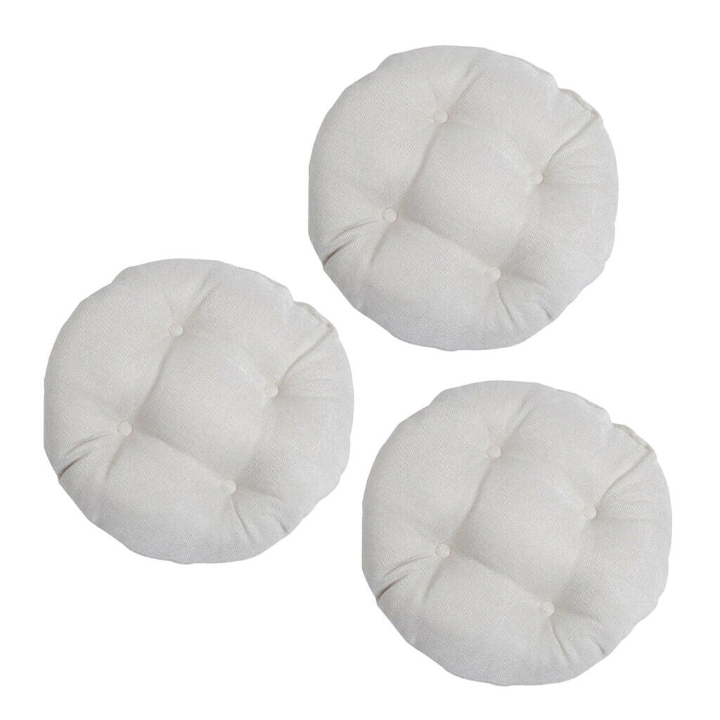 3 Pieces Floor Pillows Tatami Pouf Padded Cushion Bay Window Seat Pads