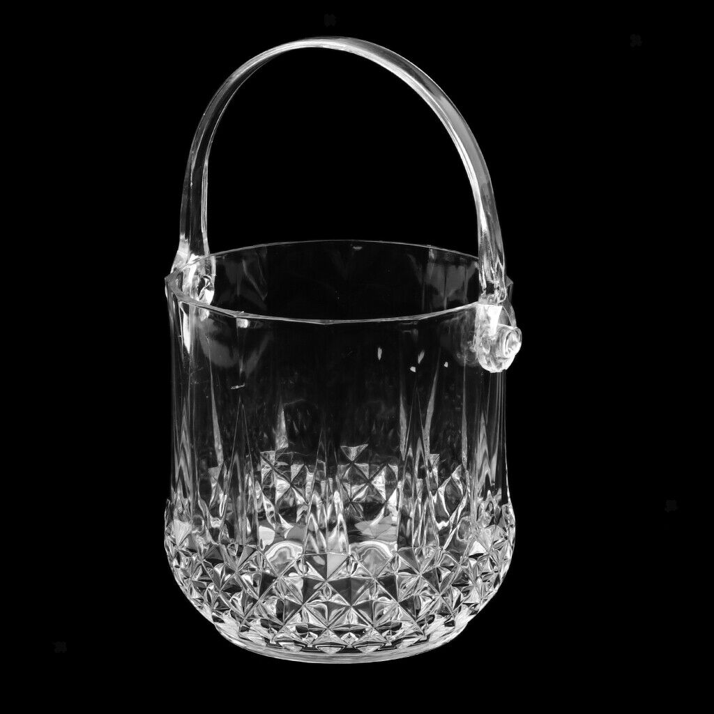 Ice Bucket Acrylic Wine Beer Champagne Bottle Cooler With Handle