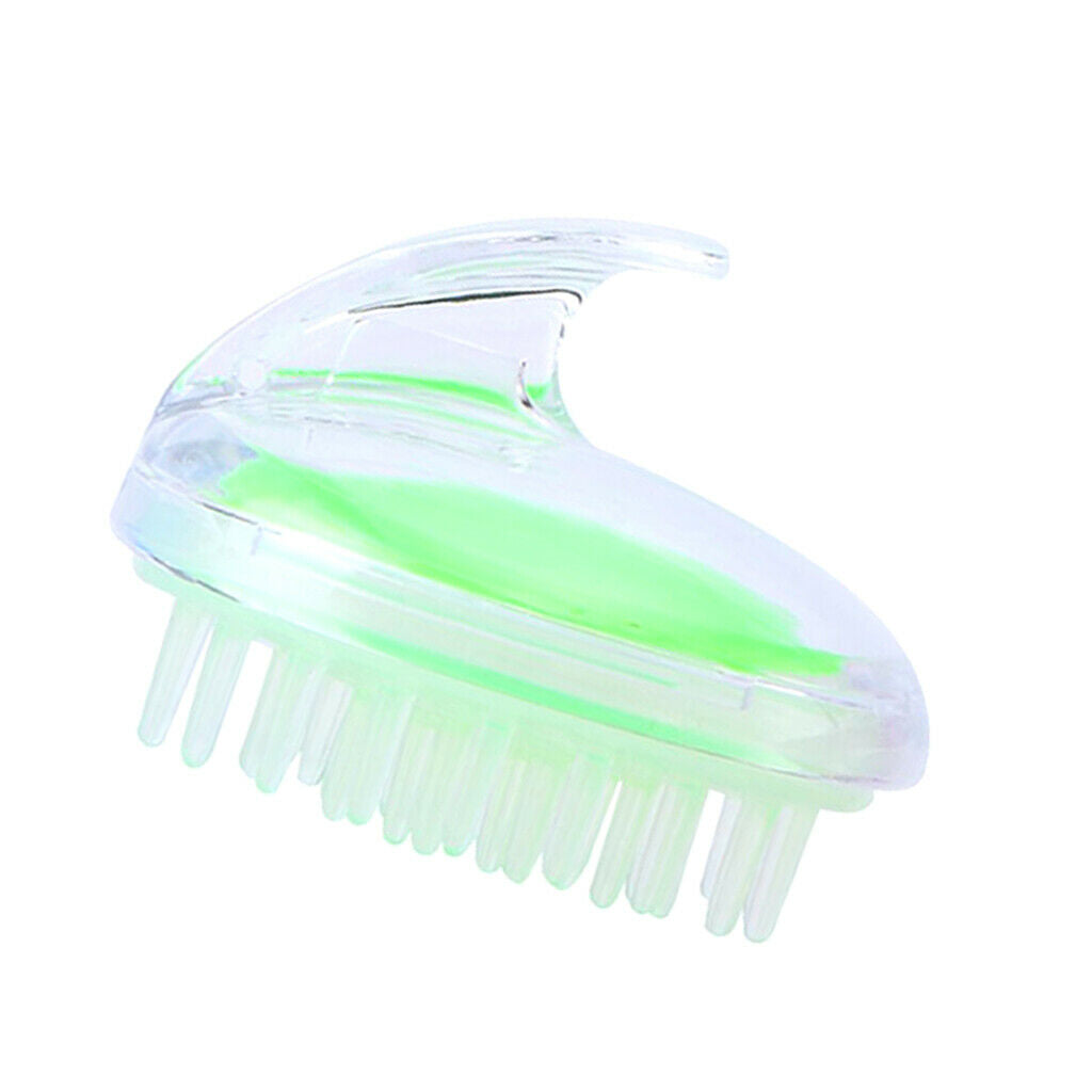 1x Soft Silicone Shower Shampoo Body Wash Dandruff Brush Hair Scalp Massager