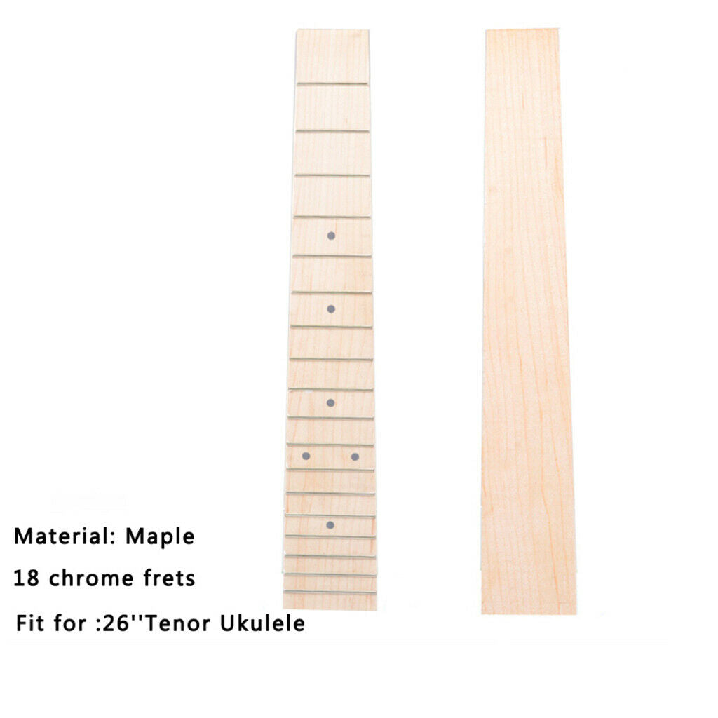 18 Frets Ukulele Fretboard Fingerboard Luthier Tool  for 26inch Ukulele