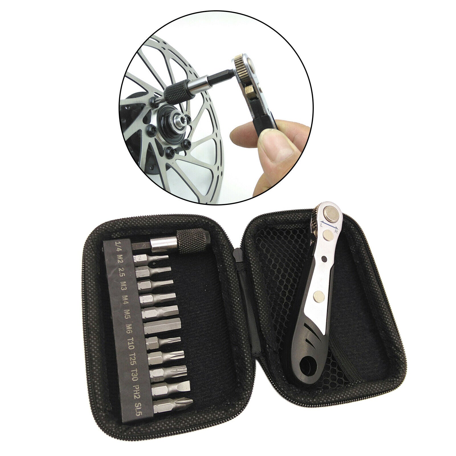 Spanner Wrench Ratchet Socket 3/4/5/6/8mm Mechanic bike Tool Car Garage