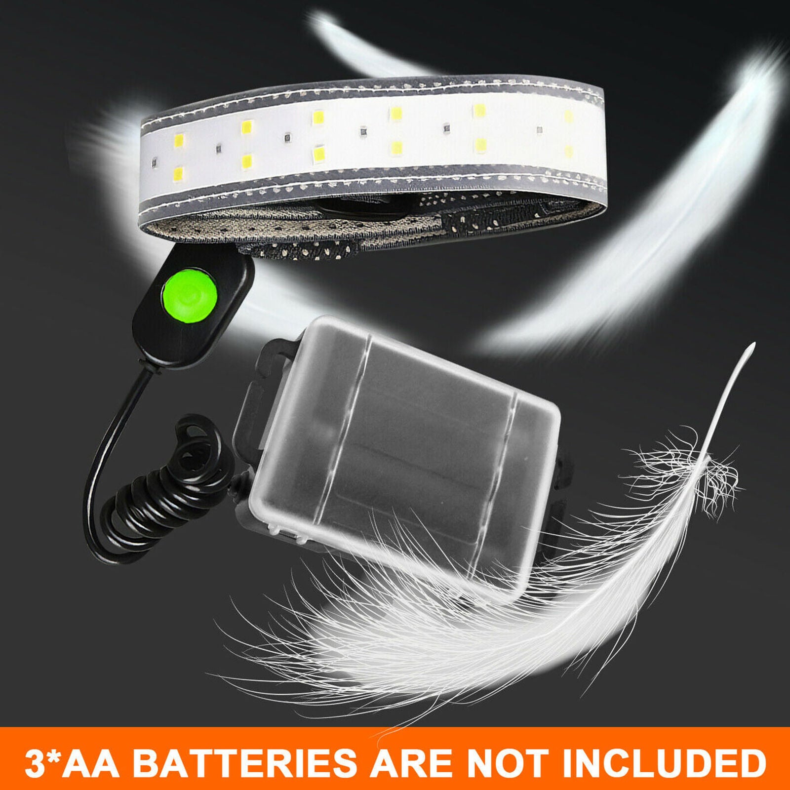 LED Headlamp Flashlight Head Torch Light 3 Mode Adjustable Head Lamp Waterproof