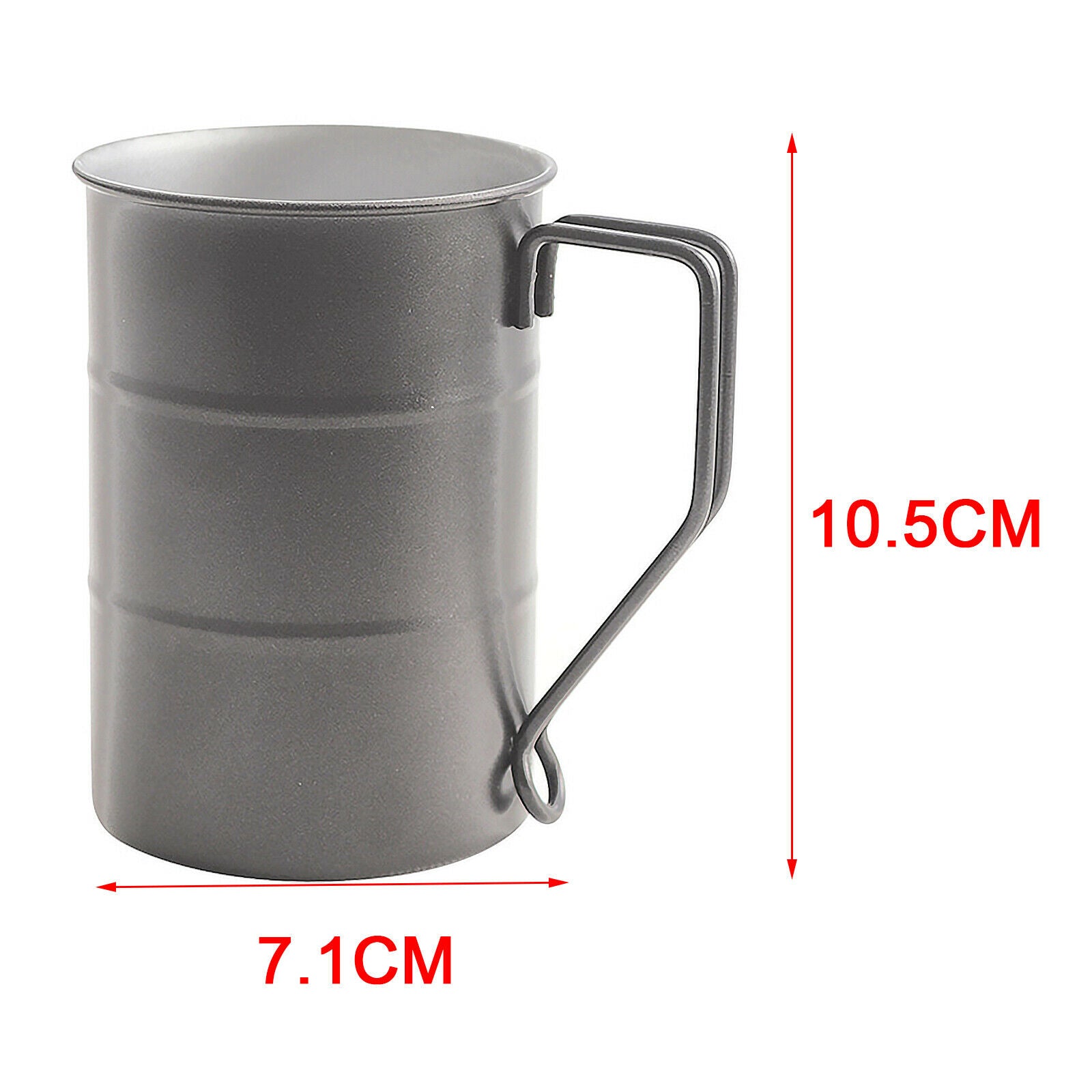 304 Stainless Steel Beer Mug with Handle Water Cup Tea Cup 400ml Household