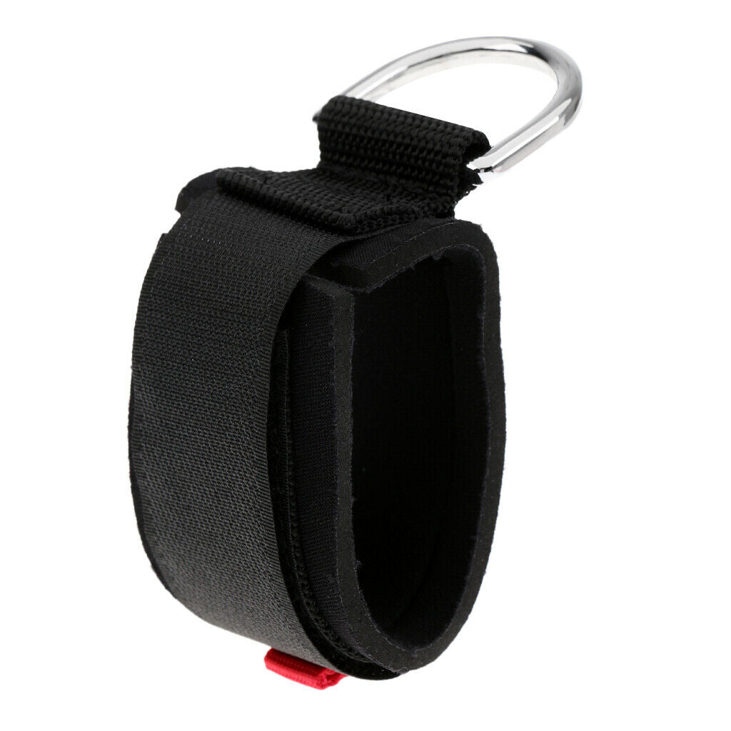 Padded Durable Diving Wrist Strap Adjustable Dive Wristband Lanyard D-Ring