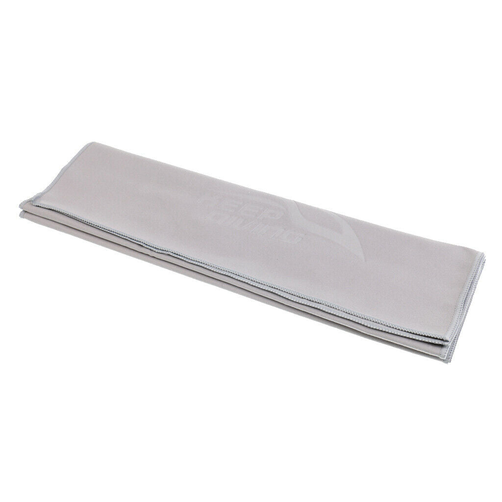 Quick Drying Microfibre Towel for Beach Travel Swimming Gym Sports Gray