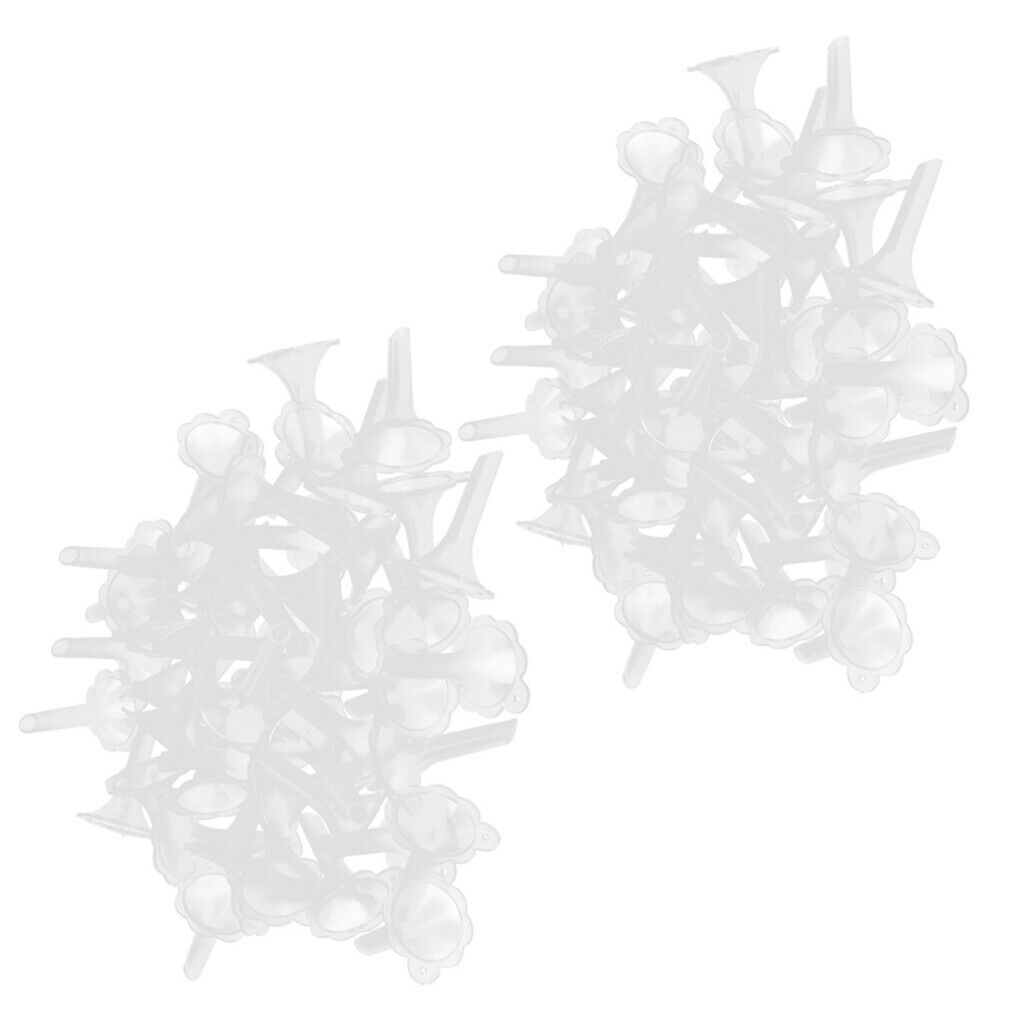 100X Plastic Mini Funnels for Filling Perfume Diffuser Bottles Liquid Oils