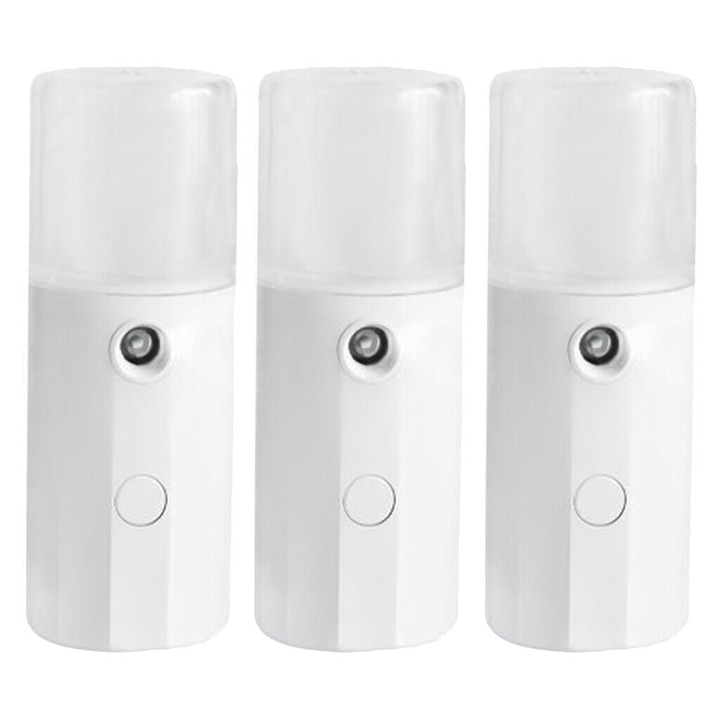 3x USB Nano Facial Mister 40ml Face Mist Sprayer Makeup Face Moisturizing