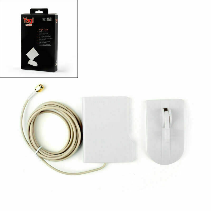 2.4GHz 9dBi Yagi Directional Antenna High Gain WIFI Router Booster w/ Cable .