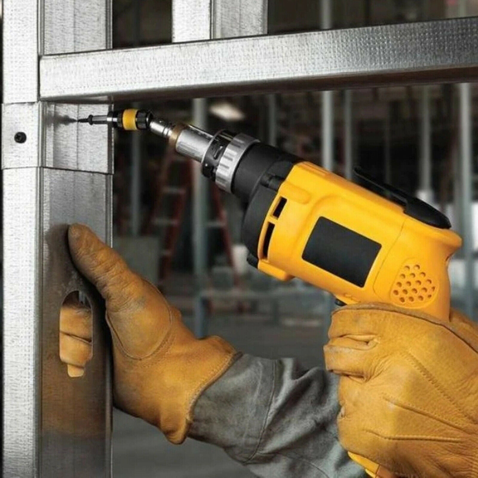 Magnetic Screw Drill Tip Pivoting Screwdriver Bit Holder 1/4 Hex Shank
