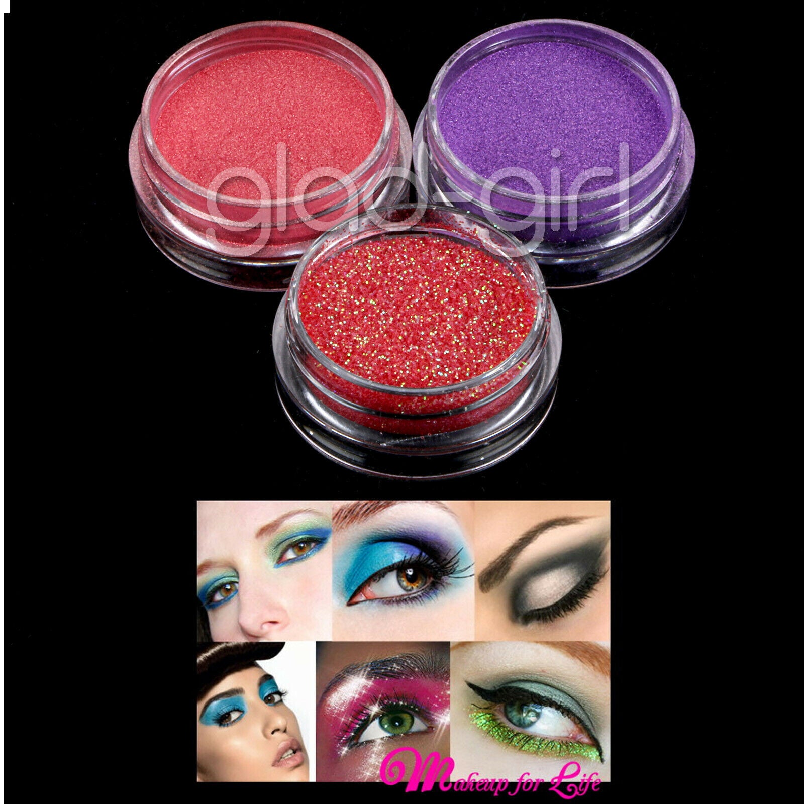 12 PCS Mixed Color Makeup Powder Glitter Sheet Eyeshadow Eye Shadow Set
