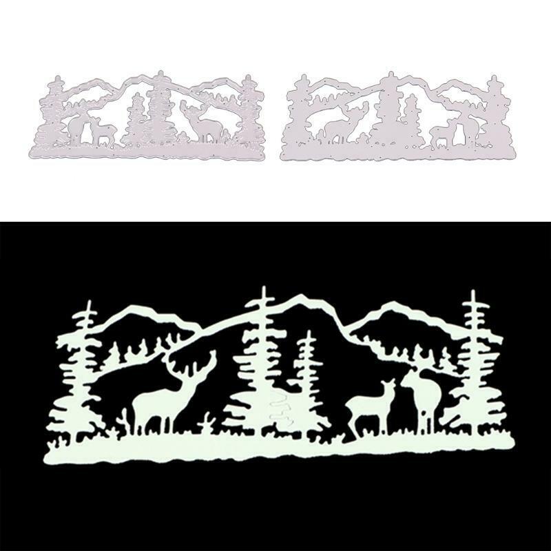Christmas Elk Metal Cutting Dies Stencil DIY Scrapbooking Album Paper Card Mold