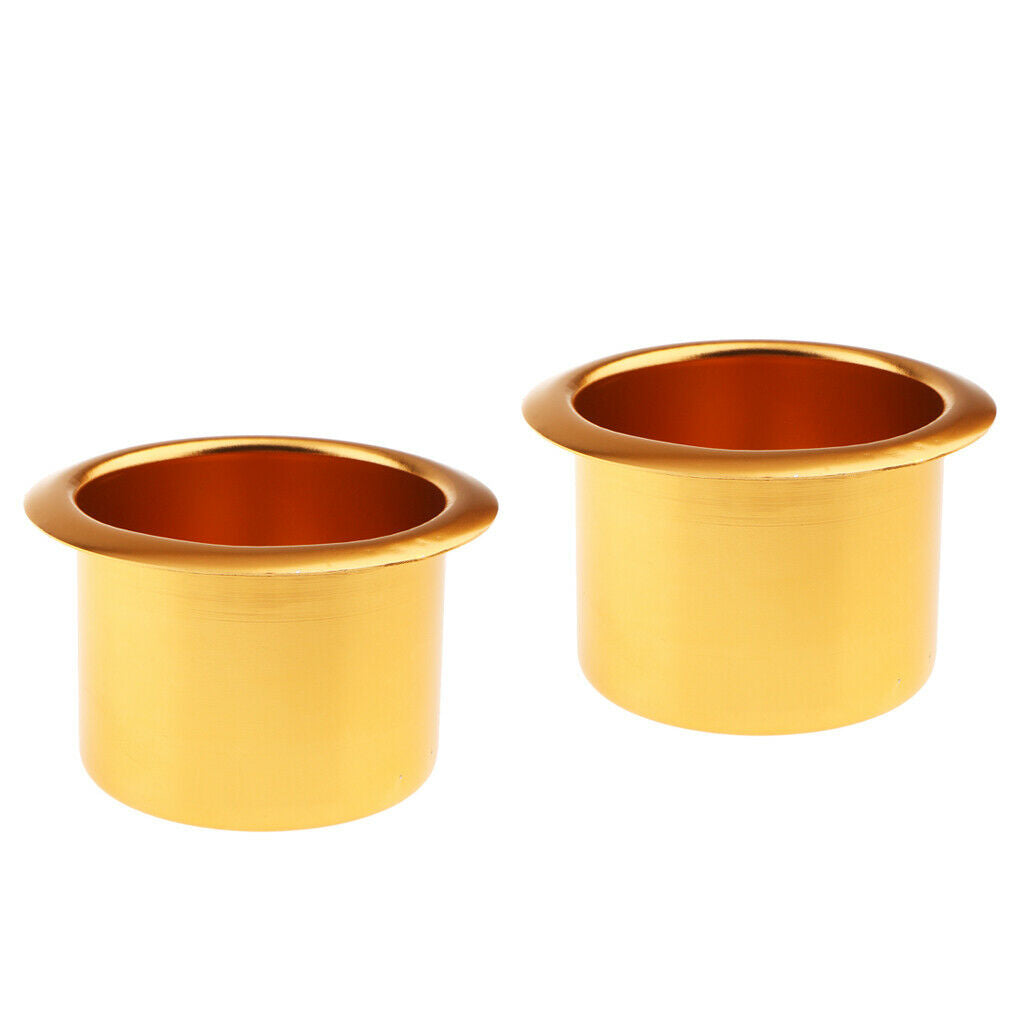 2pcs Alloy Cup Drink Holder for Marine Boat Car Truck Caravan
