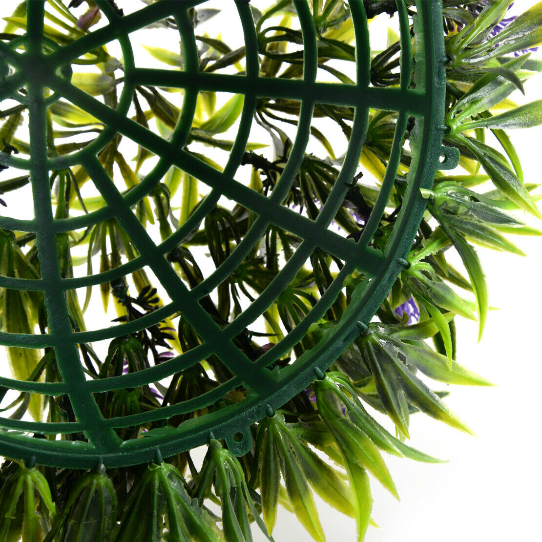 Purple Artificial Hanging Flower Plant Lavender Topiary Ball Decor Basket~