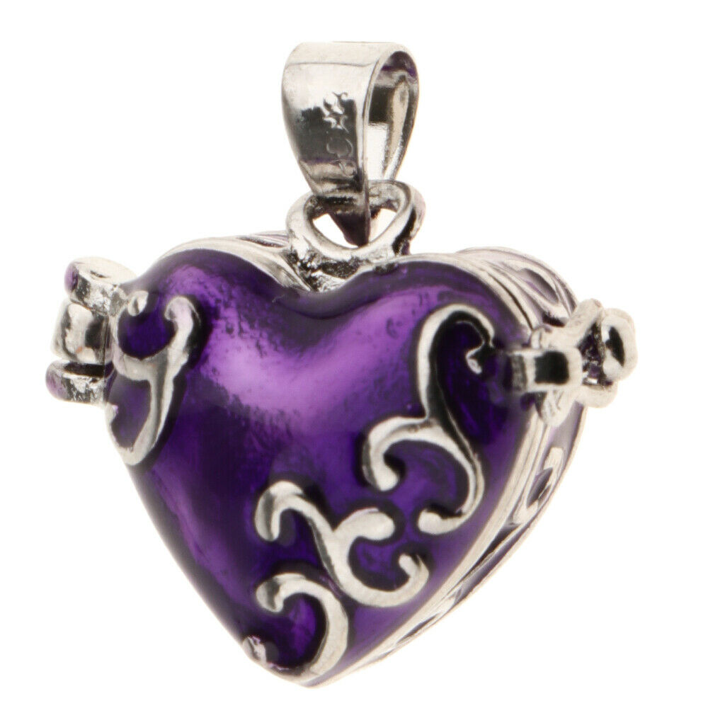 4 Pieces Assorted Enamel Love Heart Locket Cremation Memorial Urn Jewelry