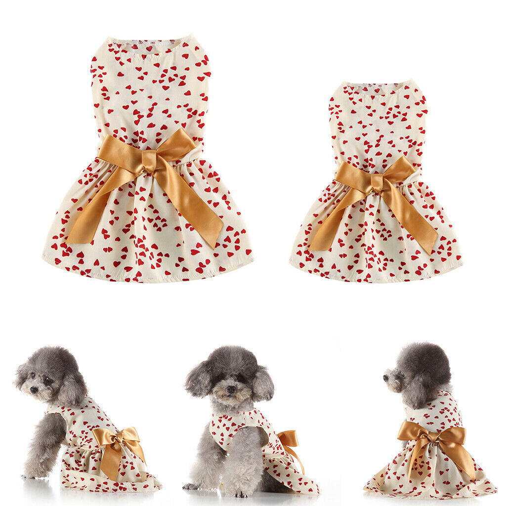 2Pieces Dog Costume Clothing Summer Dress For Pet Dog Costume New Year Decor