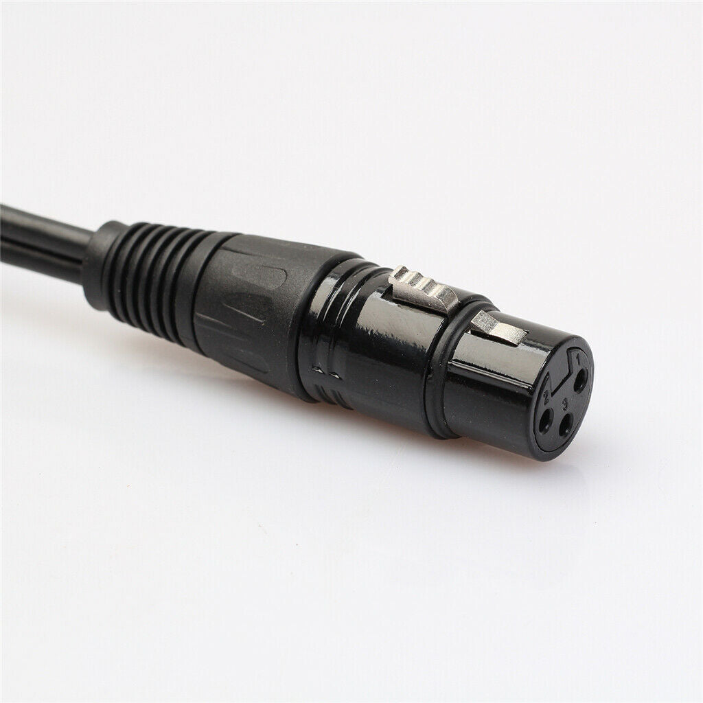 2Pieces XLR 3Pin Female to Dual XLR Male Splitter Y Cable Adapter Converter Cord