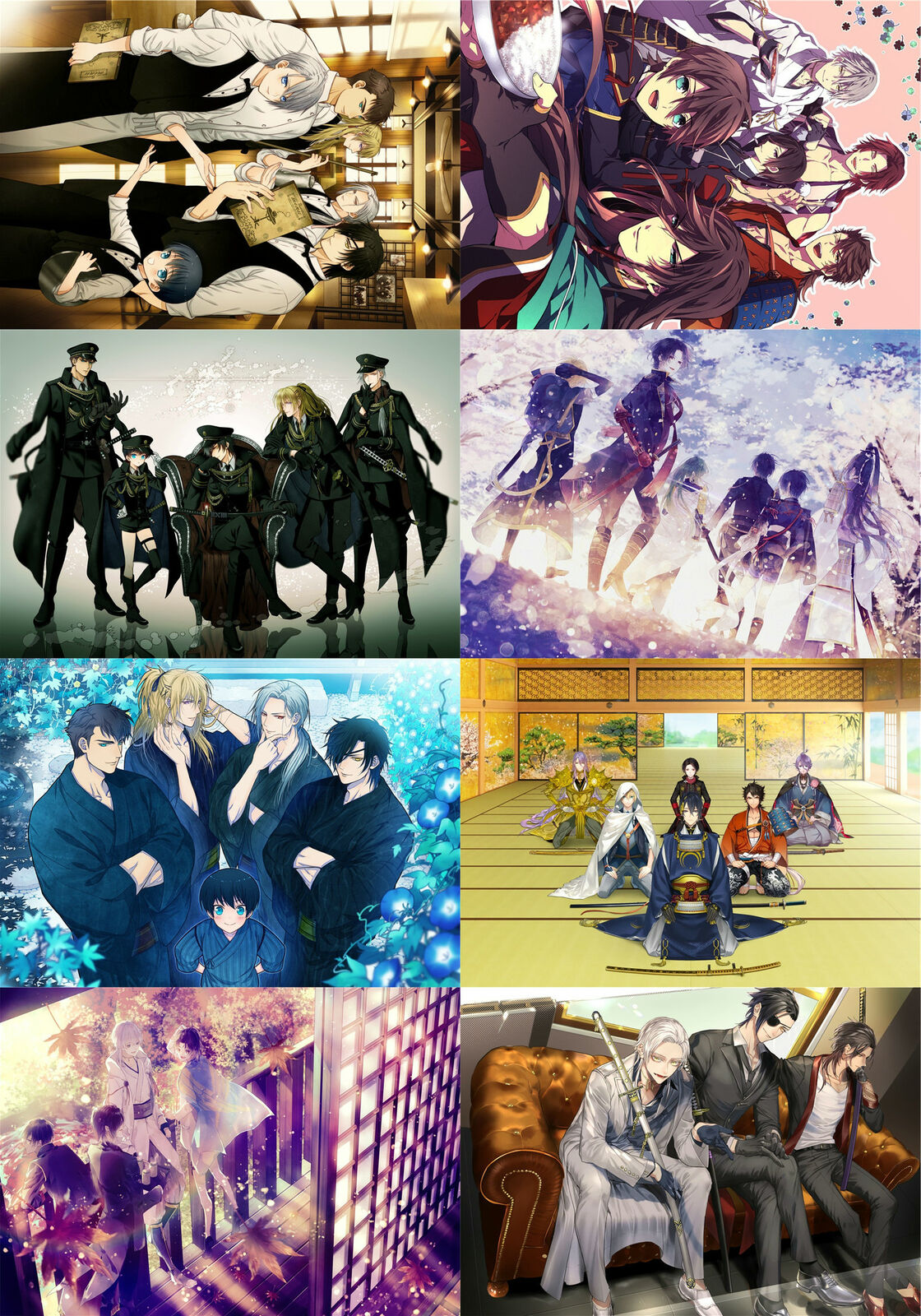 Touken Ranbu   Polypropylene 8 Piece Wall A3-poster