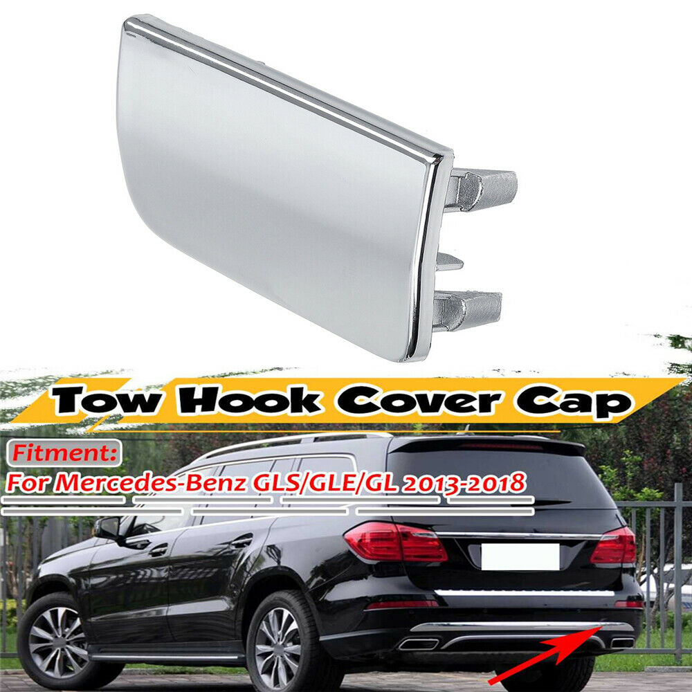 For 2013-18 Mercedes GLS/GLE/GL Rear Bumper Tow Hook Chrome Cover Cap 1668852323