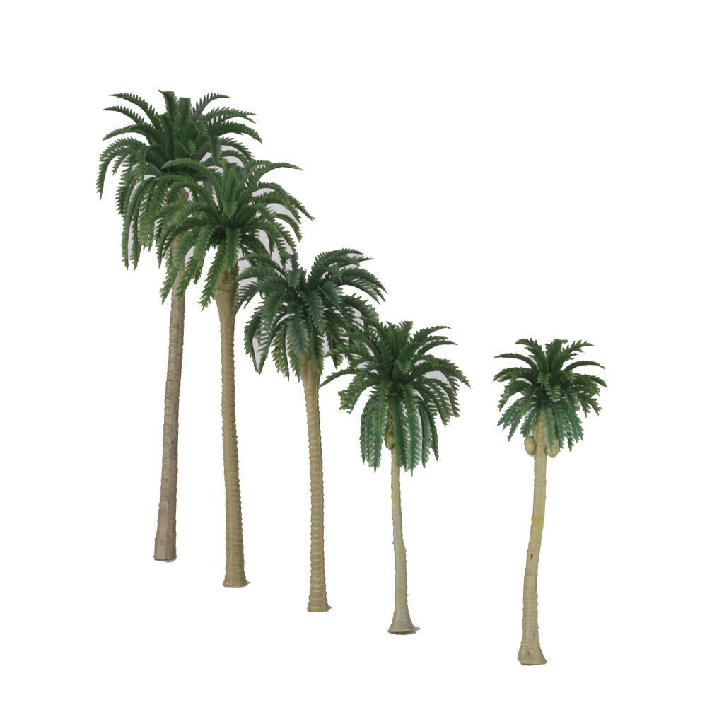 Set / 20pcs 1/65 And 1/100 Scale Coconut Palm Models