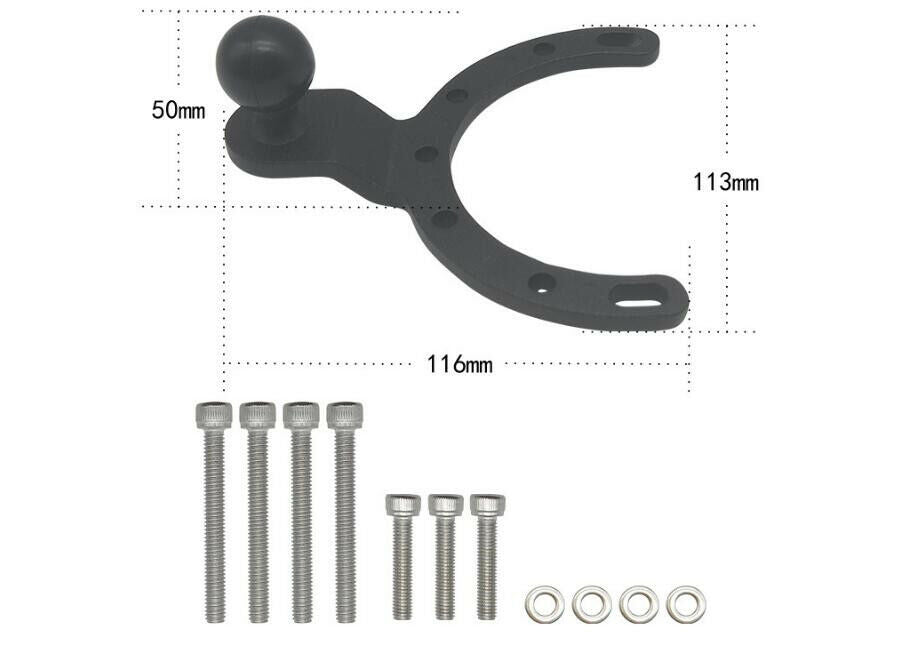Quality Aluminum Alloy Stainless Steel Adjustable Motorcycle Tank Phone Holder