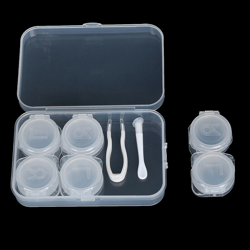 3 Pairs Contact Lens Case Myopia Glasses Mate Box Cosmetic Contact Storag.l8