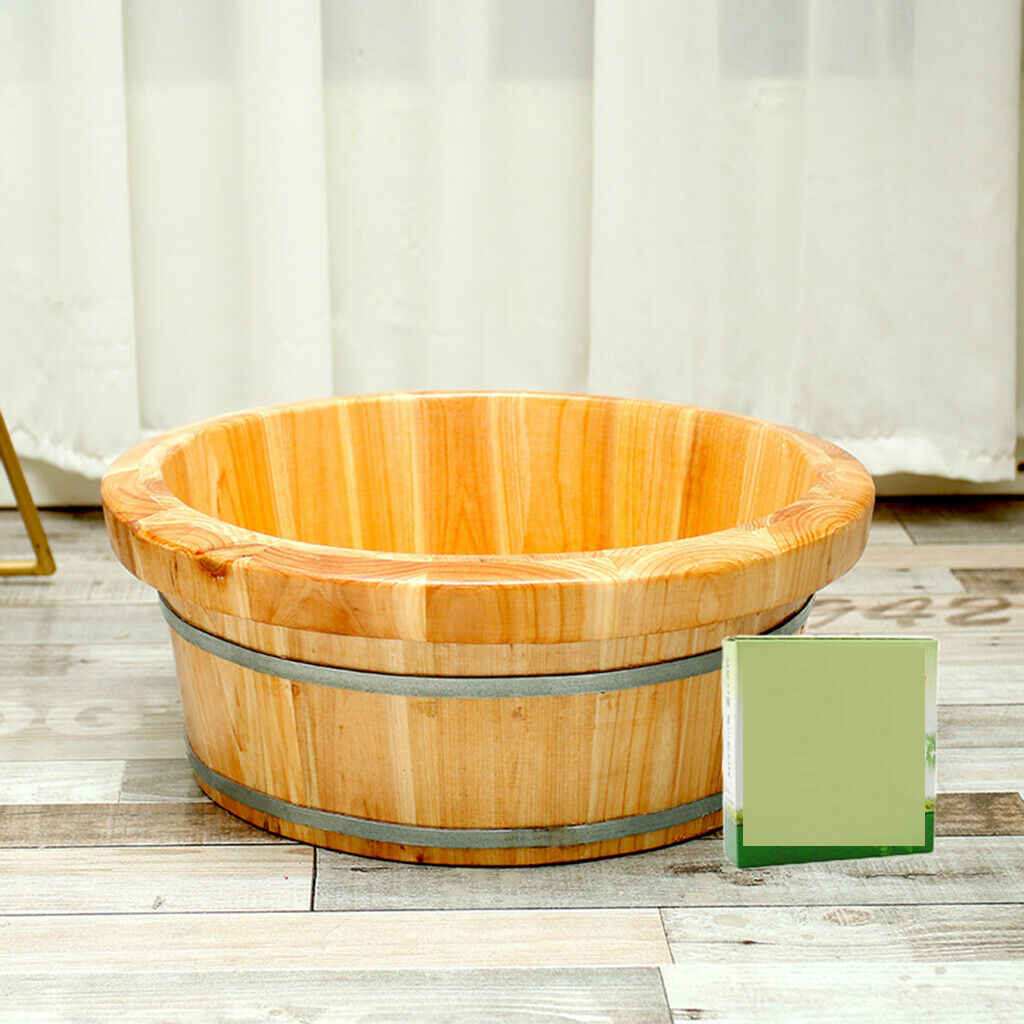 Foot Basin Soaking Bath Tub Wood Bucket for Women Washing Massage Sauna