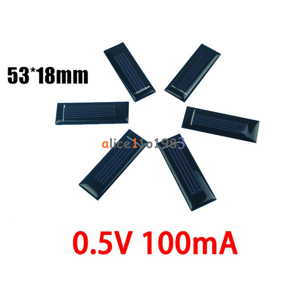 Mini Solar Panel 0.5V 100mA Solar Cells Photovoltaic Panels Battery Charger