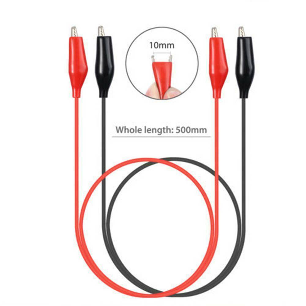 10PCS Alligator Clip Test Lead Set WG-026 Dual Ended Jumper Wire Cable Tools USA